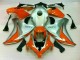 Affordable 2008-2011 Silver Orange Honda CBR1000RR Bike Fairings UK