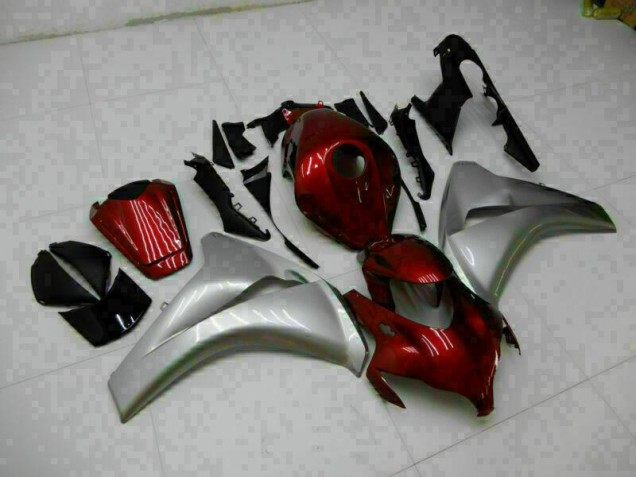 Affordable 2008-2011 Red Silver Honda CBR1000RR Replacement Motorcycle Fairings UK Affordable 2008-2011 Red Silver Honda CBR1000RR Replacement Motorcycle Fairings UK