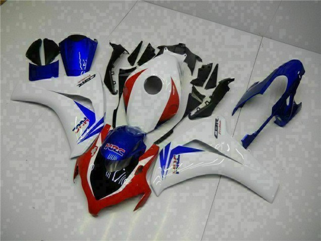 Affordable 2008-2011 White Blue Honda CBR1000RR Motorcycle Fairing Kits UK
