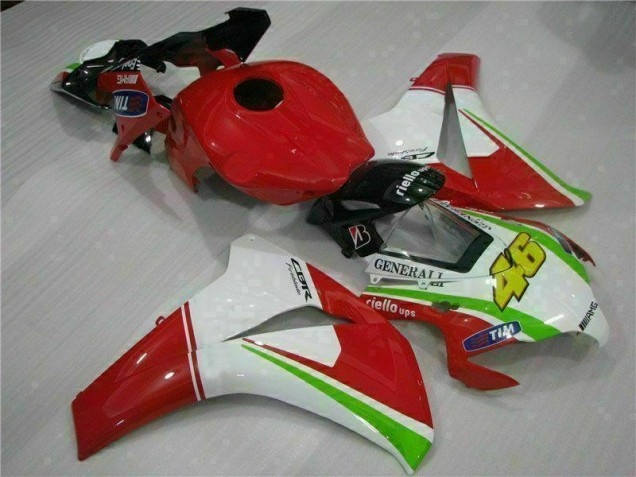 Affordable 2008-2011 Red White Honda CBR1000RR Bike Fairings UK