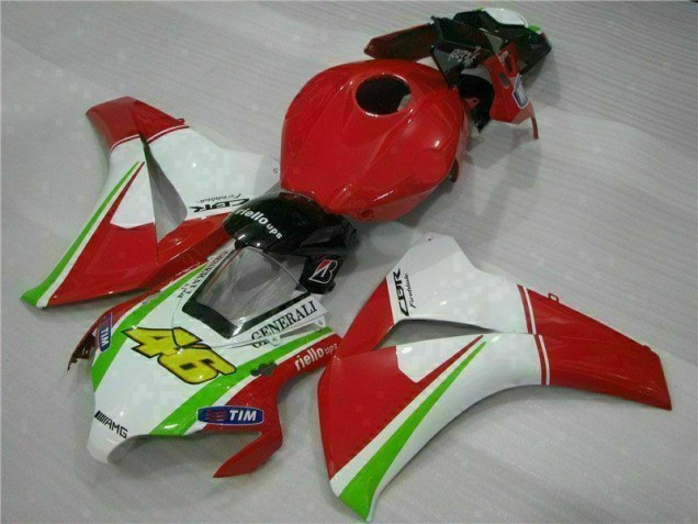 Affordable 2008-2011 Red White Honda CBR1000RR Bike Fairings UK