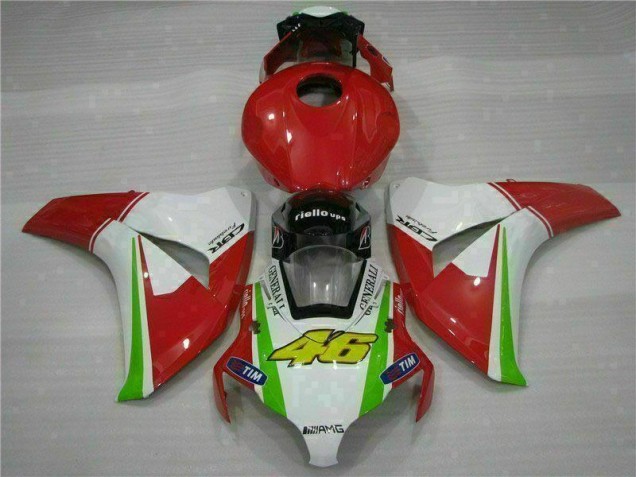 Affordable 2008-2011 Red White Honda CBR1000RR Bike Fairings UK