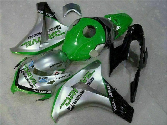 Affordable 2008-2011 Green Silver Honda CBR1000RR Moto Fairings UK Affordable 2008-2011 Green Silver Honda CBR1000RR Moto Fairings UK