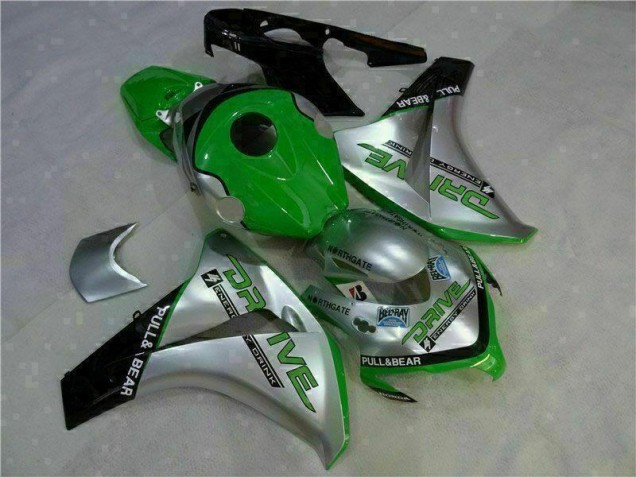 Affordable 2008-2011 Green Silver Honda CBR1000RR Moto Fairings UK Affordable 2008-2011 Green Silver Honda CBR1000RR Moto Fairings UK