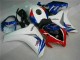Affordable 2008-2011 White Blue Honda CBR1000RR Bike Fairing & Plastics UK Affordable 2008-2011 White Blue Honda CBR1000RR Bike Fairing & Plastics UK