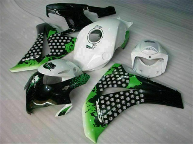 Affordable 2008-2011 Green White Honda CBR1000RR Motor Bike Fairings UK