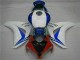 Affordable 2008-2011 White Blue Honda CBR1000RR Motorcycle Fairings Kits UK