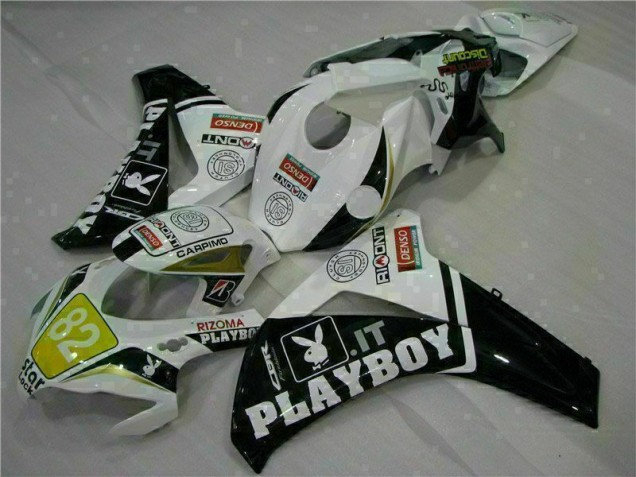 Affordable 2008-2011 White Black Playboy Honda CBR1000RR Motorcylce Fairings & Bodywork UK