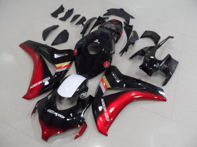 Affordable 2008-2011 Black Red Mugen Honda CBR1000RR Bike Fairing Kit UK
