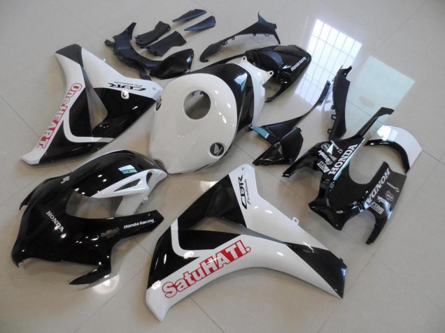 Affordable 2008-2011 Black White Satuhati Honda CBR1000RR Motorcycle Fairings Kits UK Affordable 2008-2011 Black White Satuhati Honda CBR1000RR Motorcycle Fairings Kits UK