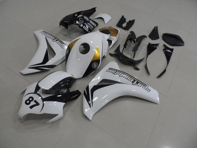Affordable 2008-2011 White and Black 87 Honda CBR1000RR Bike Fairings UK