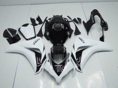 Affordable 2008-2011 White and Black Grey Honda CBR1000RR Motorbike Fairing UK