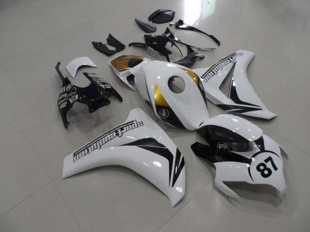 Affordable 2008-2011 Black and White and Gold Honda CBR1000RR Bike Fairings UK Affordable 2008-2011 Black and White and Gold Honda CBR1000RR Bike Fairings UK