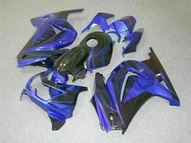 Affordable 2008-2012 Black Blue Kawasaki EX250 Bike Fairing Kit UK Affordable 2008-2012 Black Blue Kawasaki EX250 Bike Fairing Kit UK