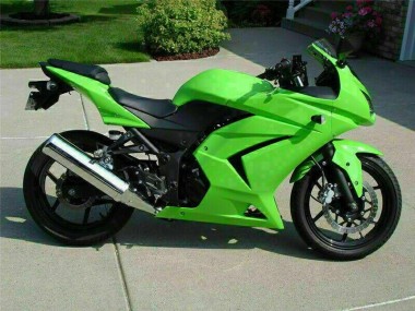 Affordable 2008-2012 Green Kawasaki EX250 Motorcycle Fairings Kits UK