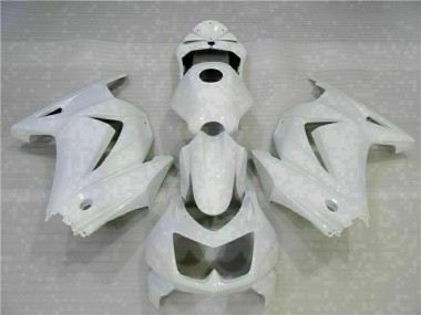 Affordable 2008-2012 White Kawasaki EX250 Motorcycle Replacement Fairings UK