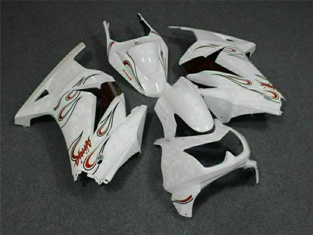 Affordable 2008-2012 White Red Kawasaki EX250 Motorcylce Fairings UK Affordable 2008-2012 White Red Kawasaki EX250 Motorcylce Fairings UK