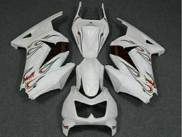 Affordable 2008-2012 White Red Kawasaki EX250 Motorcylce Fairings UK Affordable 2008-2012 White Red Kawasaki EX250 Motorcylce Fairings UK