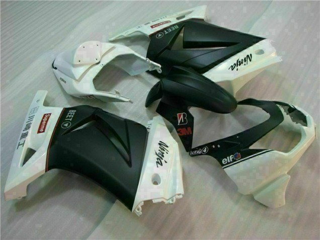 Affordable 2008-2012 White Black Ninja 3M Kawasaki EX250 Motorcycle Fairings UK Affordable 2008-2012 White Black Ninja 3M Kawasaki EX250 Motorcycle Fairings UK