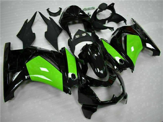 Affordable 2008-2012 Black Green Kawasaki EX250 Motorbike Fairings UK
