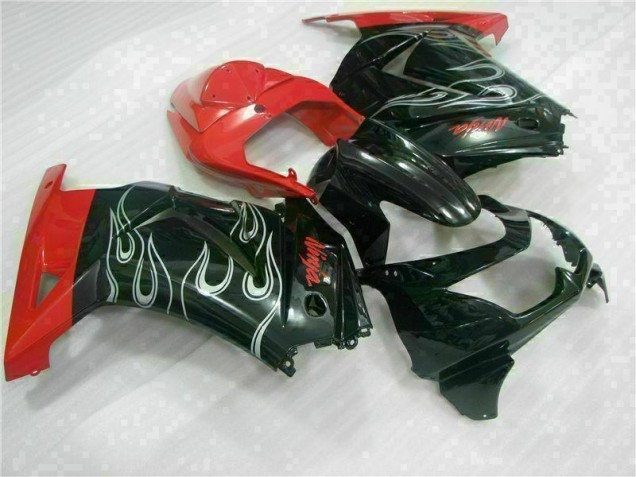 Affordable 2008-2012 Black Red Ninja Kawasaki EX250 Motorcycle Fairing UK Affordable 2008-2012 Black Red Ninja Kawasaki EX250 Motorcycle Fairing UK