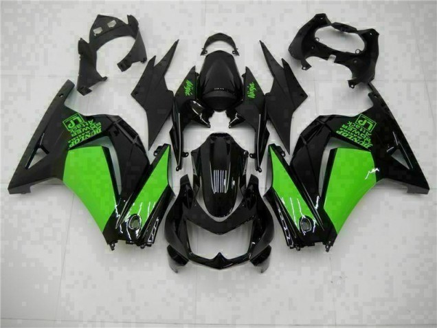 Affordable 2008-2012 Black Green Ninja Kawasaki EX250 Motorcycle Bodywork UK Affordable 2008-2012 Black Green Ninja Kawasaki EX250 Motorcycle Bodywork UK