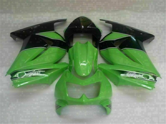 Affordable 2008-2012 Green Black Kawasaki EX250 Motorbike Fairing Kits UK