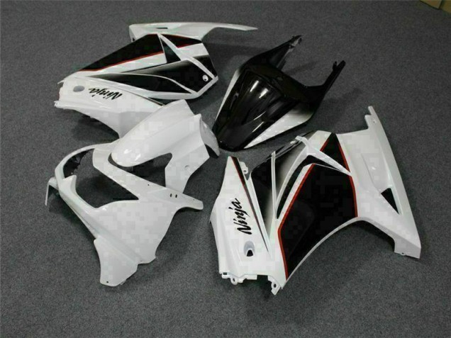 Affordable 2008-2012 White Black Ninja Kawasaki EX250 Replacement Fairings UK Affordable 2008-2012 White Black Ninja Kawasaki EX250 Replacement Fairings UK
