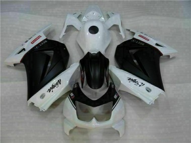 Affordable 2008-2012 White Black Ninja Kawasaki EX250 Motorbike Fairings UK