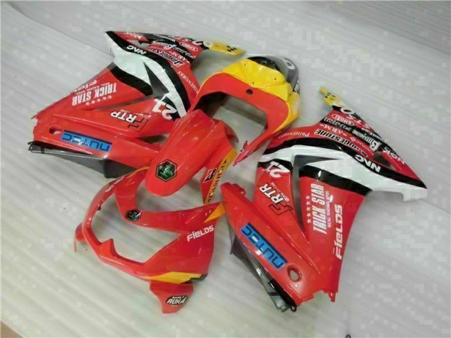 Affordable 2008-2012 Red Yellow Kawasaki EX250 Motorcycle Fairing Kit UK Affordable 2008-2012 Red Yellow Kawasaki EX250 Motorcycle Fairing Kit UK