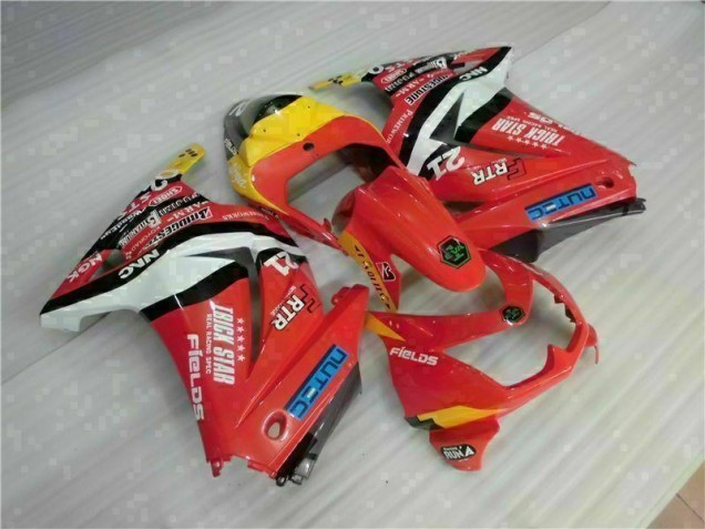 Affordable 2008-2012 Red Yellow Kawasaki EX250 Motorcycle Fairing Kit UK Affordable 2008-2012 Red Yellow Kawasaki EX250 Motorcycle Fairing Kit UK