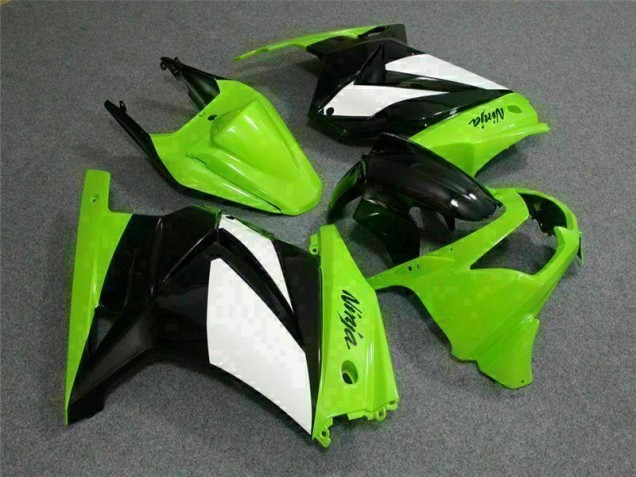 Affordable 2008-2012 Green Black Ninja Kawasaki EX250 Replacement Motorcycle Fairings UK Affordable 2008-2012 Green Black Ninja Kawasaki EX250 Replacement Motorcycle Fairings UK