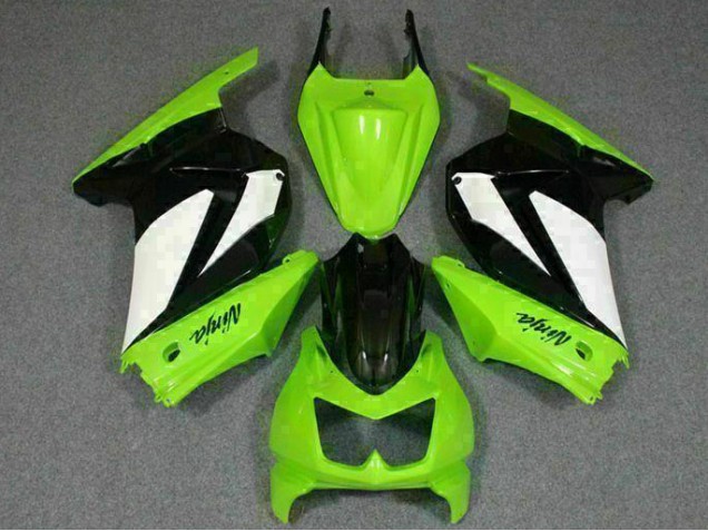 Affordable 2008-2012 Green Black Ninja Kawasaki EX250 Replacement Motorcycle Fairings UK Affordable 2008-2012 Green Black Ninja Kawasaki EX250 Replacement Motorcycle Fairings UK