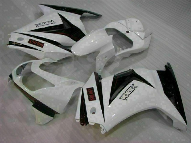 Affordable 2008-2012 White Black Kawasaki EX250 Motorcycle Bodywork UK Affordable 2008-2012 White Black Kawasaki EX250 Motorcycle Bodywork UK