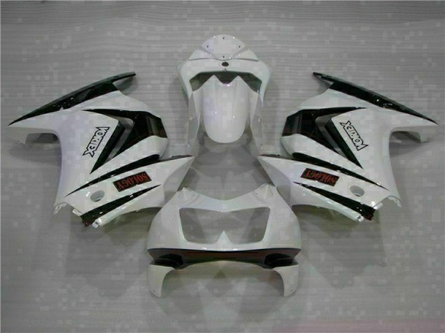 Affordable 2008-2012 White Black Kawasaki EX250 Motorcycle Bodywork UK Affordable 2008-2012 White Black Kawasaki EX250 Motorcycle Bodywork UK