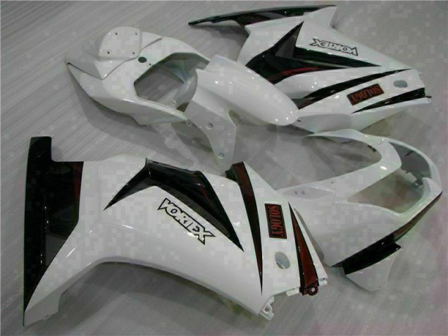 Affordable 2008-2012 White Black Kawasaki EX250 Motorcycle Bodywork UK Affordable 2008-2012 White Black Kawasaki EX250 Motorcycle Bodywork UK