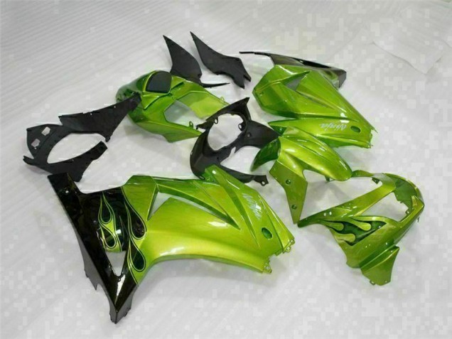 Affordable 2008-2012 Green Black Kawasaki EX250 Motorcyle Fairings UK Affordable 2008-2012 Green Black Kawasaki EX250 Motorcyle Fairings UK
