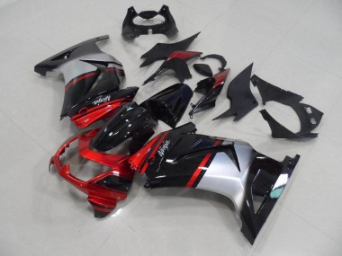 Affordable 2008-2012 Candy Red Black Silver Kawasaki ZX250R Motorcycle Fairing UK