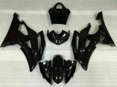 Affordable 2008-2016 Glossy Black Yamaha YZF R6 Motorbike Fairings UK