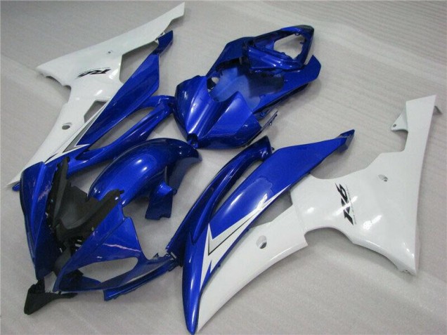 Affordable 2008-2016 Blue White Black Yamaha YZF R6 Bike Fairings UK