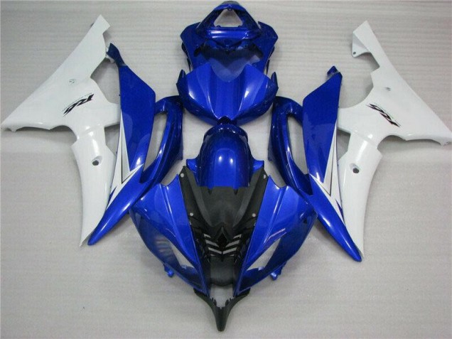 Affordable 2008-2016 Blue White Black Yamaha YZF R6 Bike Fairings UK