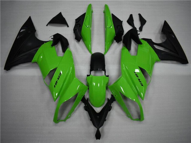 Affordable 2009-2011 Green Black Kawasaki EX650 Replacement Motorcycle Fairings UK Affordable 2009-2011 Green Black Kawasaki EX650 Replacement Motorcycle Fairings UK