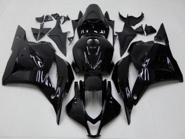 Affordable 2009-2012 Glossy Black Honda CBR600RR Bike Fairing Kit UK
