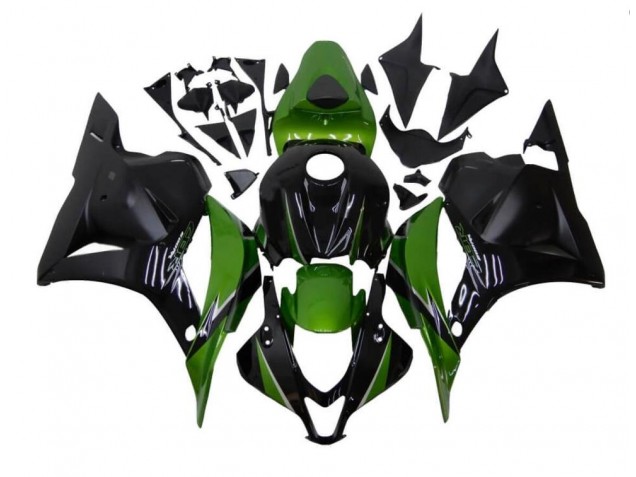 Affordable 2009-2012 Green Black Honda CBR600RR Motorcycle Fairings Kit UK