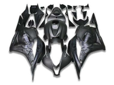 Affordable 2009-2012 Grey Black Honda CBR600RR Motorcycle Fairings Kit UK