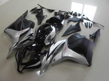 Affordable 2009-2012 Black Silver Honda CBR600RR Motorbike Fairings UK
