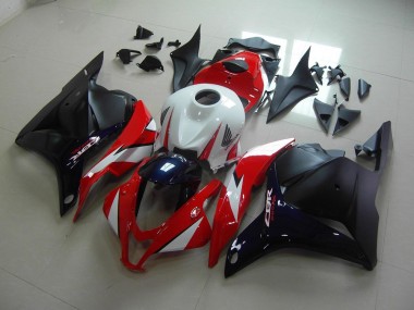 Affordable 2009-2012 Red Dark Blue Honda CBR600RR Bike Fairing Kit UK
