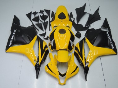 Affordable 2009-2012 Yellow Black Honda CBR600RR Motorcycle Fairing Kits UK