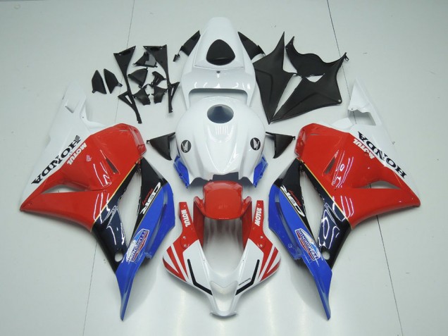 Affordable 2009-2012 White Motul Red Blue Honda CBR600RR Bike Fairings UK