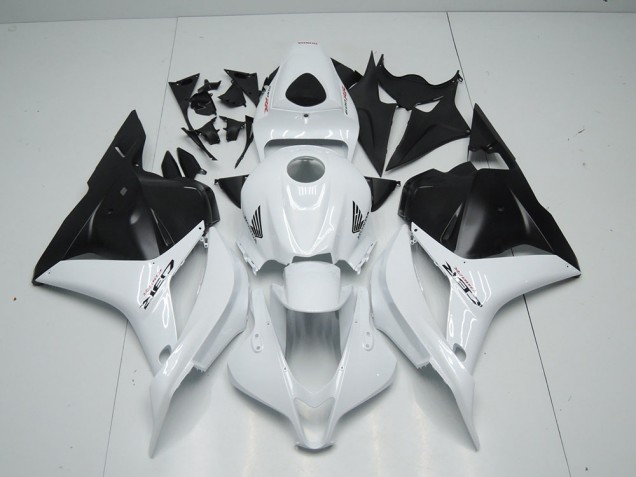 Affordable 2009-2012 White Matte Black Honda CBR600RR Motorbike Fairing UK